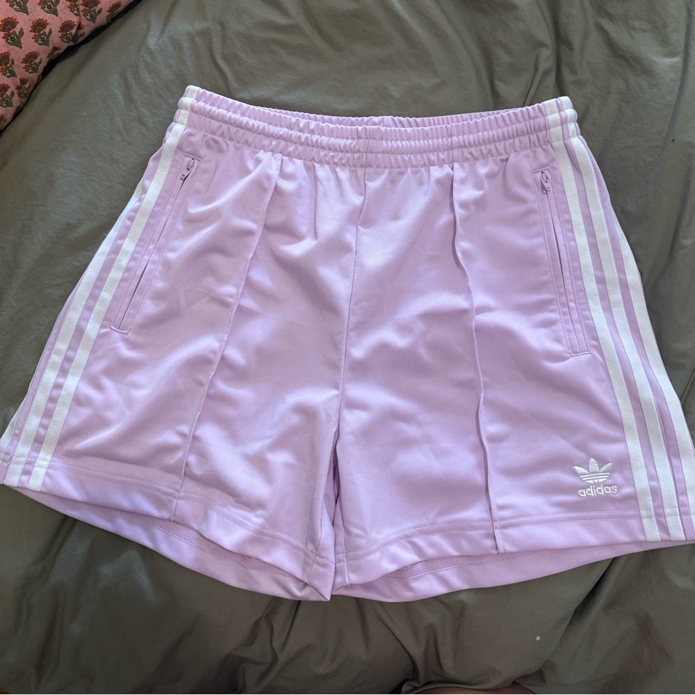 Adidas Women's Light Purple Athletic Shorts